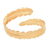 B-1209 Feather Shape ArmBand Cuff Bracelet Bangle For Women  Gold Silver Plated  Adjustable Bangle