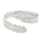 B-1209 Feather Shape ArmBand Cuff Bracelet Bangle For Women  Gold Silver Plated  Adjustable Bangle