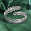 B-1209 Feather Shape ArmBand Cuff Bracelet Bangle For Women  Gold Silver Plated  Adjustable Bangle