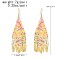 E-6451 Handmade Resin Beads Statement Drop Earrings for Women Bohemian Party Jewelry Gift