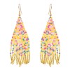 E-6451 Handmade Resin Beads Statement Drop Earrings for Women Bohemian Party Jewelry Gift