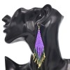 E-6451 Handmade Resin Beads Statement Drop Earrings for Women Bohemian Party Jewelry Gift