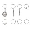 F-0990 Twist Braid Hair Ornament for Women Charming Alloy Circle Hoop Personality Braid DIY Pendant Hair Accessories