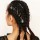 F-0990 Twist Braid Hair Ornament for Women Charming Alloy Circle Hoop Personality Braid DIY Pendant Hair Accessories