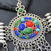 F-0988 Chinese Tibetan Style Vintage Gold Metal Acrylic Coin Tassel Head Chains Headdress Women Boho Dance Party Hair Accessories