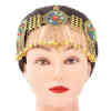 F-0989 Women Boho Fashion Vintage Gold Silver Acrylic Coin Tassel Head Chains Headdress  Dance Party Hair Accessories