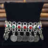 B-1210 Vintage Bohemian Gypsy Silver Coin Pendant Bracelet Diamond Bracelet For Women Party Punk Jewelry