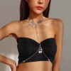 N-7750 Sexy Ladies Pearl Crystal Bikini Body Chains for Women Summer Beach Party Jewelry Accessories