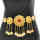 N-7754 Boho Egyptian Crystal Ruby Waist Belly Chains Long Tassel Coins Dancing Beach Belt Statement Body  India Ethnic Jewelry