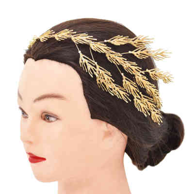 F-0993 Women Luxury Bridal Gold Silver Wired Leaf Headbands Headdress for Wedding Engagement Party Hair Accessories