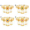 N-7754 Boho Egyptian Crystal Ruby Waist Belly Chains Long Tassel Coins Dancing Beach Belt Statement Body India Ethnic Jewelry