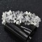 F-0994 Handmade Silver Wired Pearl Crystal Flower Leaf Headbands Headdress for Bridal Wedding Hair Accessories
