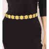 N-7761 Indian Gold Silver Coin Tassel Belly Dance Waist Chains Carved Flower Party Body Jewelry