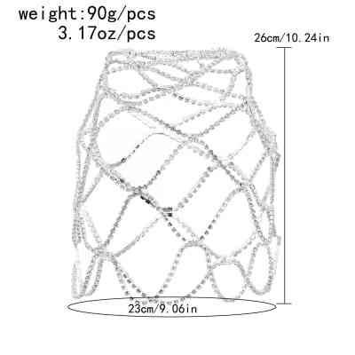 F-0997 Women Fashion Silver Beaded  Tassel Head Cap Hat Headpiece Wedding Hair Jewelry Accessories