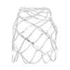 F-0997 Women Fashion Silver Beaded  Tassel Head Cap Hat Headpiece Wedding Hair Jewelry Accessories