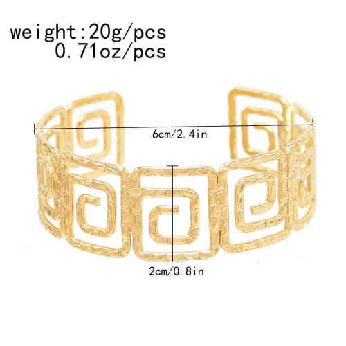 B-1212 2 Styles Fashion Gold Hollow Adjustable Bracelet For Women Jewelry Gift Accessories