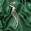 E-6459 1PC Korean Pearls Long Tassel Ear Cuff Clip on Earrings For Women Bridal Wedding Party Jewelry Gift