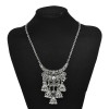 N-7766 Vintage Gold Silver Color Metal Geometric Bells Tassel Necklaces for Women Gypsy Indian Party JewelryN