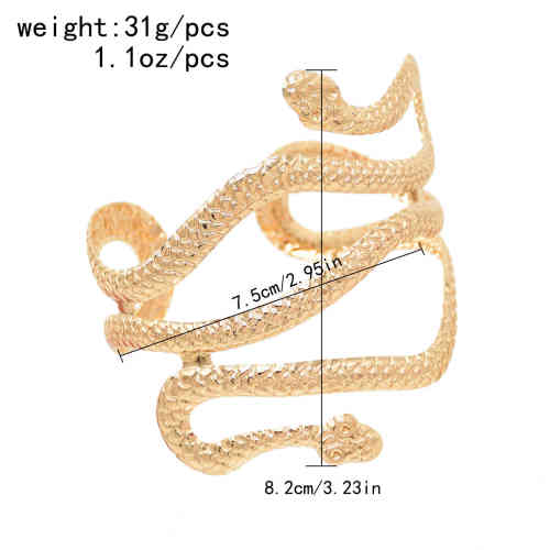 B-1213 Women Fashion Gold Silver Snake Arm Cuff Upper Arm Band Cuff Bracelet Bangle Jewely
