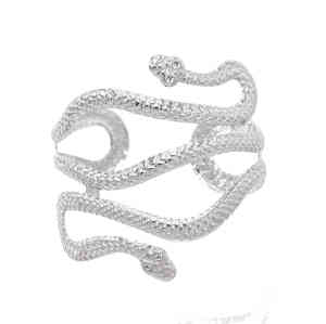 B-1213 Women Fashion Gold Silver Snake Arm Cuff Upper Arm Band Cuff Bracelet Bangle Jewely