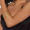 B-1213 Women Fashion Gold Silver Snake Arm Cuff Upper Arm Band Cuff Bracelet Bangle Jewely