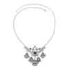 N-7765 Women Fashion Vintage Silver Geometric Bells Tassel Necklaces Gypsy Indian Jewelry
