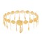 N-7771 Indian Gold Metal Hollow Flower Belly Dance Dress Belt Waist Chains for Women Body Jewelry Accessories