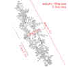 F-0998 Handmade Silver Wired Pearl Crystal Flower Leaf Headbands Headdress for Bridal Wedding Hair Accessories