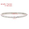 B-1214 Simple Silver Plated Open Bangles for Women Bridal Wedding Party Jewelry Gift