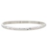 B-1214 Simple Silver Plated Open Bangles for Women Bridal Wedding Party Jewelry Gift