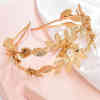F-1000 Fashion Gold Metal Flowers Hair band Tiaras Rhinestone Bridal Headpiece Wedding Hair Accessories