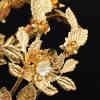 F-1000 Fashion Gold Metal Flowers Hair band Tiaras Rhinestone Bridal Headpiece Wedding Hair Accessories