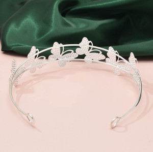 F-1002 Fashion Metal Butterfly Hairband For Women Wedding Elegent Hairwear Headdress Hair Jewelry