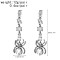 E-6469 Punk Crystal Rhinestone Spider Drop Earrings for Women Girls Halloween Party Jewelry Gift