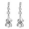 E-6469 Punk Crystal Rhinestone Spider Drop Earrings for Women Girls Halloween Party Jewelry Gift