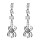 E-6469 Punk Crystal Rhinestone Spider Drop Earrings for Women Girls Halloween Party Jewelry Gift