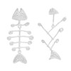 E-6470 New Creative Fish Bone Drop Earrings for Women Bohemian Holiday Party Jewelry Gift