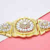N-7796 Morocco Flower Boho Egyptian Crystal Rhinestone Waist Belly Chains Dancing Beach Hollow Block Belt Statement for Women Girls