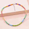N-7799 Boho Colorful Acrylic Beads Statement Choker Y2K Necklaces for Women Girl Summer PartyJewelry