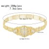 N-7800 Rhinestone Hollow Flower Body Chains For Women Sexy Belly Dance Chains Boho Ethnic Waist Chains