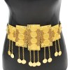 N-7802 Indian Arab Gold Metal Coin Tassel Belly Chains for Women Dance Waist Body Chain Party Jewelry