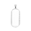 W-0041 8 Styles Stainless Steel Geometric Gem Tray Necklace Pendant Accessories
