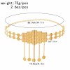 N-7803 Coins Tassels Vintage Carved Women Body Chains Sexy Belly Dance Chains Boho Ethnic Waist Chains