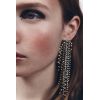 E-6475 Luxury Crystal Rhinestone Long Tassel Drop Earrings for Women Lady Night Club Party Wedding Jewelry Gift