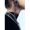 E-6474 Fashion Geometric Crystal Long Tassel Drop Dangle Earrings for Women Bridal Wedding Party Jewelry Gift