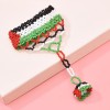 B-1219 Colorful Rice Beads Beaded Finger Stretch Bracelet Ethnic Tribe Hand Jewelry