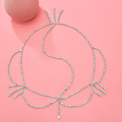 F-1004 Rhinestone Bridal Crystal Forehead Headband Head Chain for Women Girls Bridesmaid Wedding Dance Party Hair Accessories