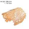 B-1220 Hollow Craved Flower & Leaf Bracelets For Women Punk Party Ethnic Gypsy Bracelets Female
