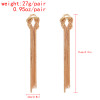 E-6483 Gold Knot Braid Drop Statement Earring Long Tassel Bridal Wedding Dangle For Women Girls Jewelry Birthday Gift