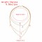 N-7813 Letter Women Necklaces Korean Multilayer Rhinestones Star Punk Chains Necklaces Jewelry